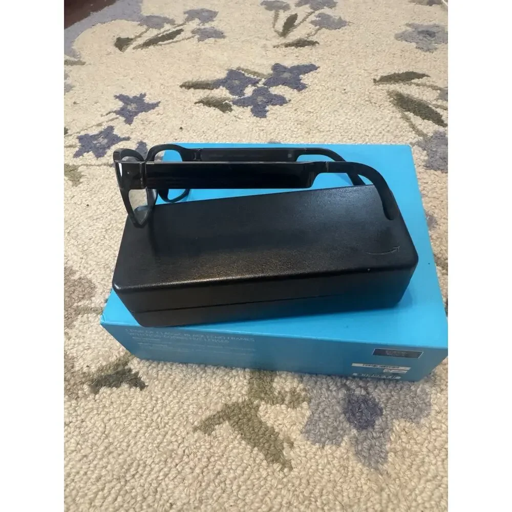 Amazon Echo Frames Classic Black Alexa Smart Glasses w Box Case Cable READ